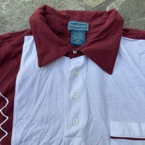 TropiCool Polo Shirt Mens Extra Large Red Retro Vacation Resort Golf Dad